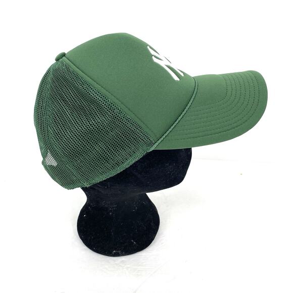 '47 Brand New York Yankees Green Trucker Hat Mesh Back Snap Back - Picture 4 of 8